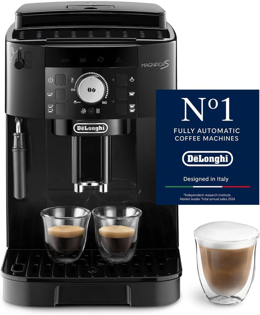 Hausluxy™ De'Longhi Espressomaschine ECAM11.112.B – Programmierbar, Barista-Style Kaffeevollautomat